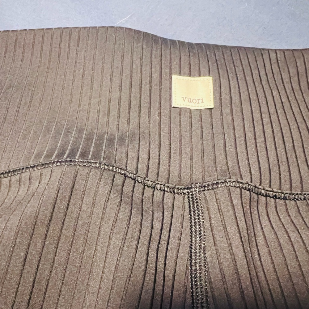 Vuori Black Ribbed Leggings